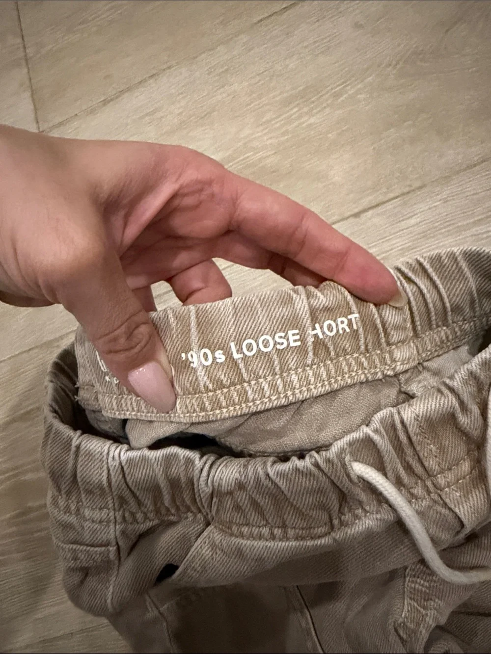 GAP Kid's Casual Drawstring Cargo Shorts in Taupe